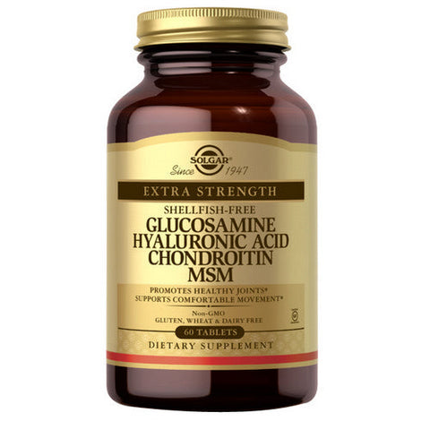 Solgar, Glucosamine Hyaluronic Acid Chondroitin Msm, 60 Tabs Solgar