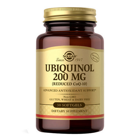 Solgar, Ubiquinol Reduced Coq-10, 200 Mg, 30 Softgels Solgar