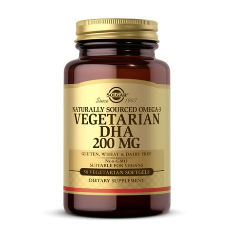 Solgar, Omega-3 Vegetarian DHA, 200 mg, 50 S Gels Solgar