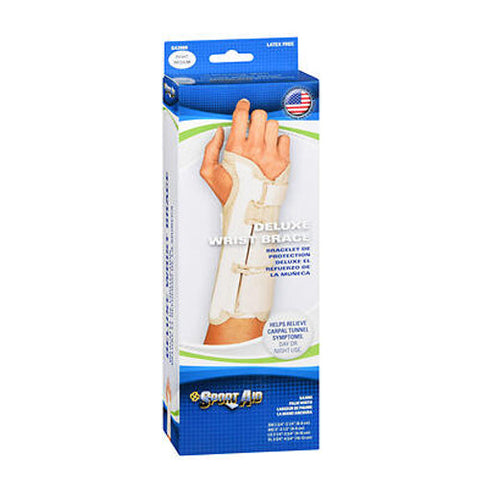 Sport Aid, Deluxe Wrist Brace Right Medium, 1 Each Sport Aid