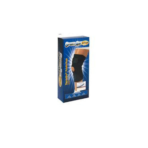 Sport Aid, Knee Wrap Thermadry Open Patella S-A Gold Medium, 1 Each Sport Aid