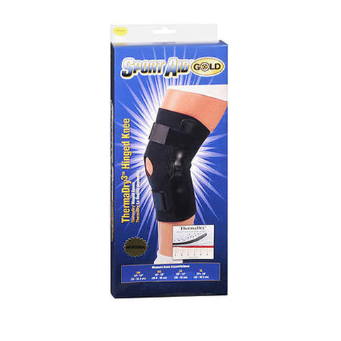 Sport Aid, Gold ThermaDry3 Hinged Knee Large, 1 Each Sport Aid