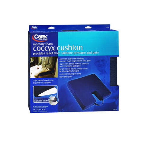 Carex, Memory Foam Coccyx Seat Cushion, 1 each Carex