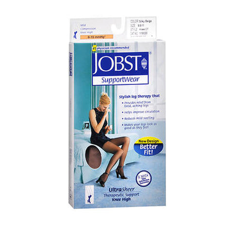 Jobst, Supportwear Ultra Sheer Knee High Stockings Silky Beige Medium, 1 Pair Jobst