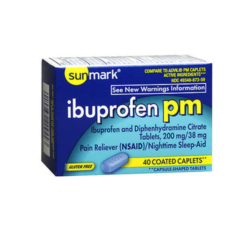 Sunmark, Ibuprofen Pm, 40 Caps Sunmark