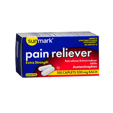 Sunmark, Pain Reliever, 500 mg, 100 tabs Sunmark