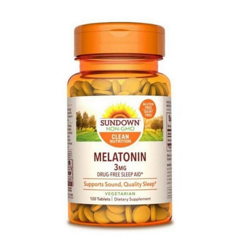 Sundown Naturals, Melatonin, 3 mg, 120 tabs Sundown Naturals