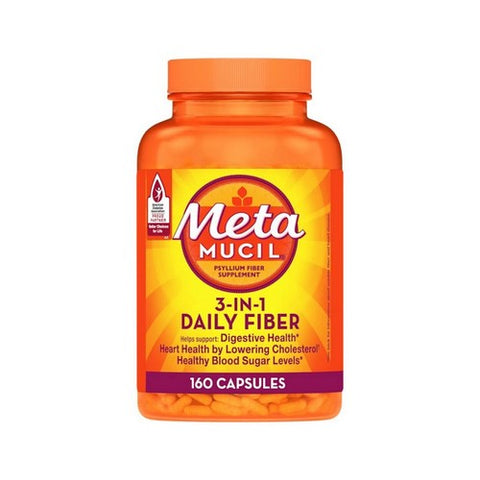  3 In 1 Daily Fiber Capsules 160 caps by Metamucil