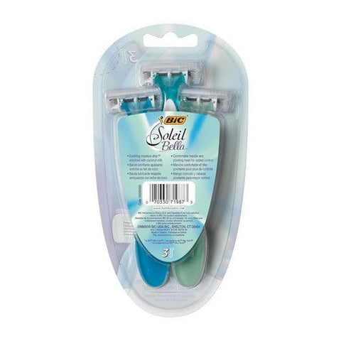 Bic, Soleil Bella 4 Blade Disposable Razor For Women, 3 each Bic