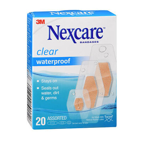 Nexcare, Bandages Waterproof Assorted Clear, 20 Count Nexcare