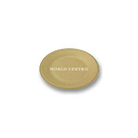 World Centric, Wheat Straw Bagasse 6-Inch Compostable Fiber Ripple Edge Plate, 20 CT(case of 12) World Centric