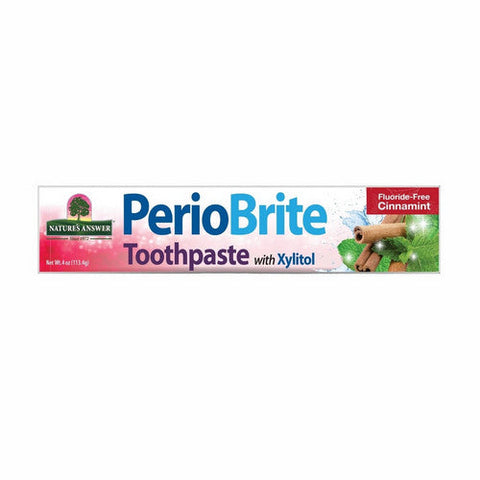 Nature's Answer, PerioBrite Toothpaste With Xylitol Cinnamint, 4 Oz Nature's Answer
