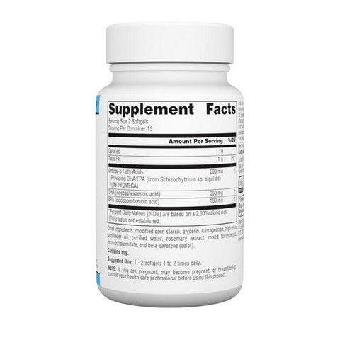 Source Naturals, Omega-3 Vegan EPA-DHA, 350 mg, 30 sgels Source Naturals