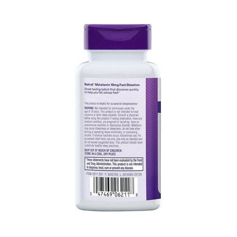 Natrol, Fast Dissolve Melatonin, 10 Mg, 60 Count Natrol