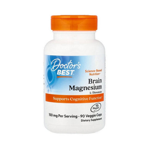 Doctors Best, Brain Magnesium with Magtein, 150 Mg, 90 Veggie Caps Doctors Best