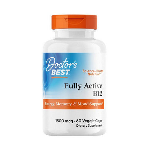 Doctors Best, Fully Active B12, 1500 Mcg, 60 Veggie Caps Doctors Best