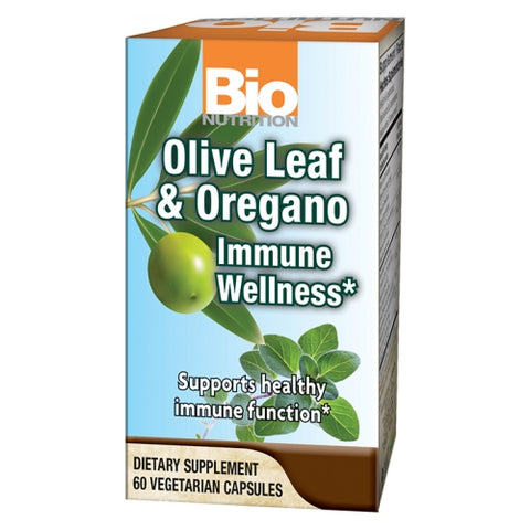 Bio Nutrition Inc, Olive Leaf and Oregano Immune Wellness, 60 VEG CAPS Bio Nutrition Inc