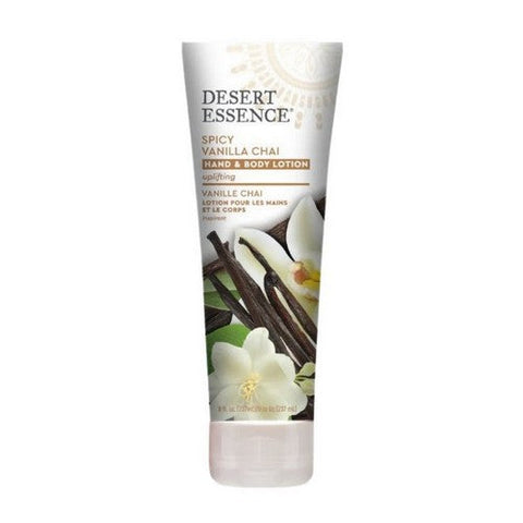 Desert Essence, Spicy Vanilla Chai Hand & Body Lotion, 8 Oz Desert Essence