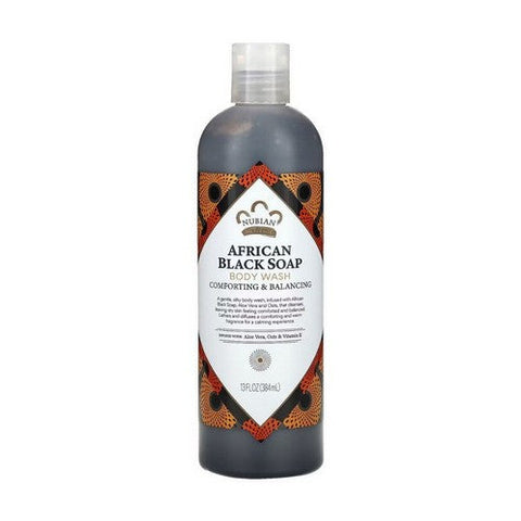 Nubian Heritage, African Black Soap Detoxifying Body Wash, 13 Oz