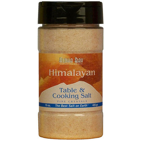 Aloha Bay, Himalayan Salt Table and Cooking Salt, Cooking salt fine 15 OZ Aloha Bay