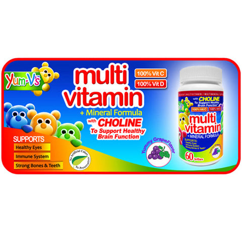 Dulce Probiotics, Multi-Vitamin Plus Multi-Mineral Fornula, Grape 60 Chews Dulce Probiotics