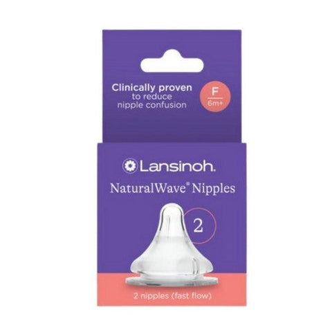Lansinoh Laboratories, Naturalwave Nipples Fast Flo 6Months Plus, 2 Count Lansinoh Laboratories