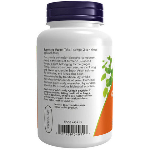 Now Foods, Curcumin Softgels, 120 SOFTGELS Now Foods