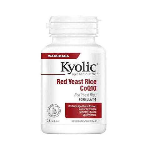 Kyolic, Aged Garlic Extract Red Yeast Rice Plus Coq10 Formula 114, 75 Caps Kyolic