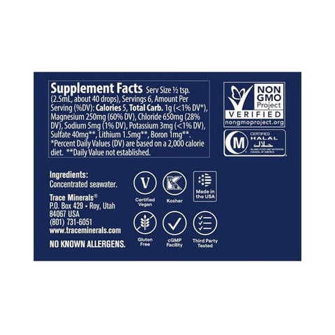Trace Minerals, ConcenTrace Trace Mineral Drops, 0.5 oz Trace Minerals