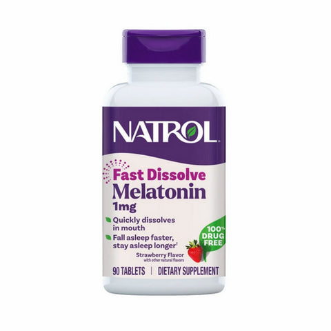 Natrol, Melatonin, 1 mg, Fast Dissolve 90 Tabs Natrol