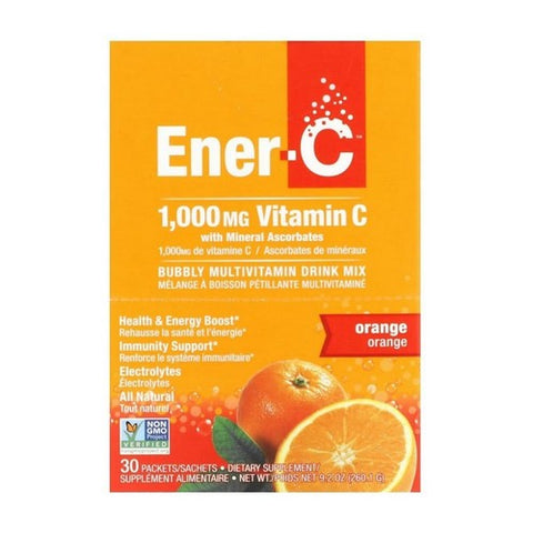 Ener-C, Ener-C Vitamin C Multivitamin Drink Mix, 1000 mg, Orange, 30 Packets Ener-C