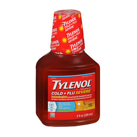 Tylenol, Cold Plus Flu Severe Liquid Day Warming Honey, 8 Oz Tylenol