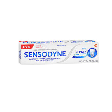 Sensodyne, Repair & Protect Toothpaste For Sensitive Teeth And Cavity Protection Mint, 3.4 Oz Sensodyne