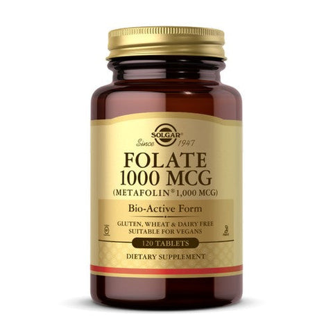 Solgar, Folate (as Metafolin), 1000 mcg, 120 Tabs Solgar