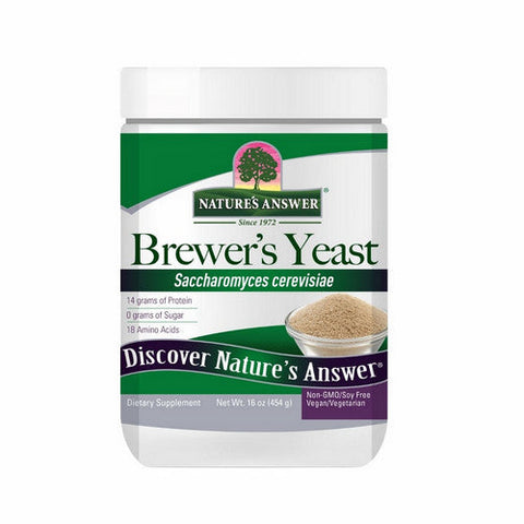 Nature's Answer, Brewers Yeast Powder, 16 Oz Nature's Answer