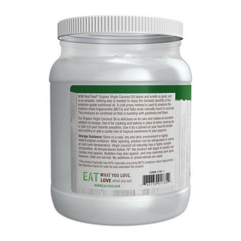 Now Foods, Organic Virgin Coconut Oil, 54 Oz Now Foods