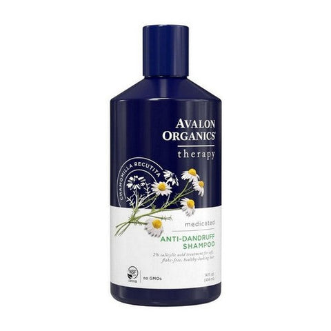 Avalon Organics, Therapy Anti-Dandruff Shampoo Chamomilla Recutita, 14 Oz Avalon Organics