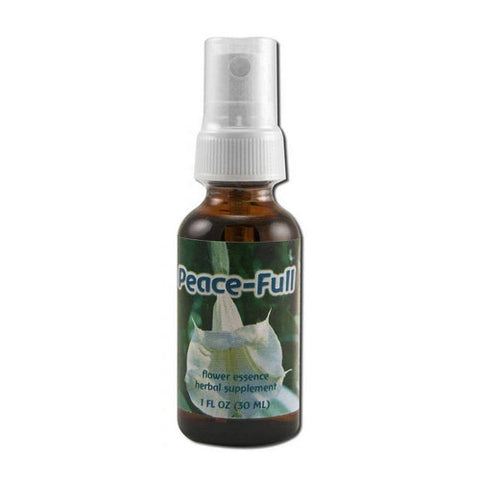 Flower Essence Services, Peace Full Flower Essence Formula Spray, 1 Oz Flower Essence Services