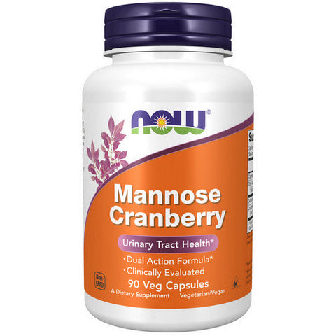Now Foods, Mannose, 90 Vcaps, Cranberry Now Foods