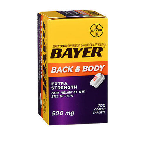 Bayer, Back And Body Coated Caplets, 100 tabs Bayer