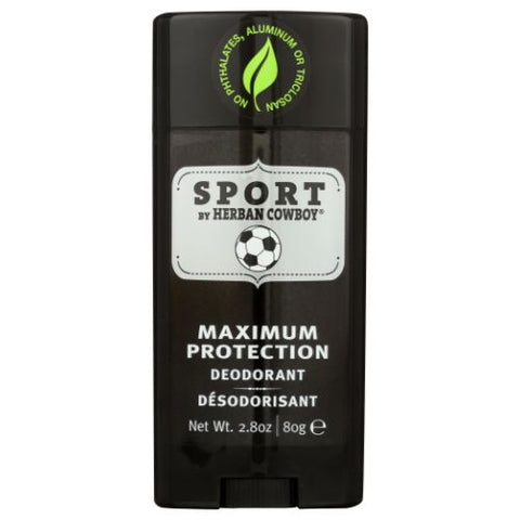Herban Cowboy, Sport Maximum Protection Deodorant, 2.8 Oz Herban Cowboy