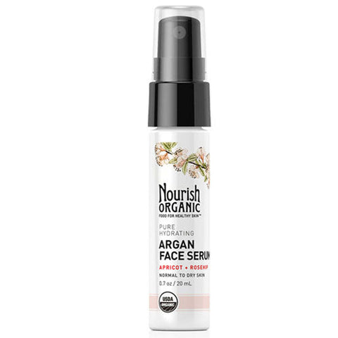 Nourish, Pure Hydrating Apricot And Argan Face Serum, 0.7 Oz Nourish
