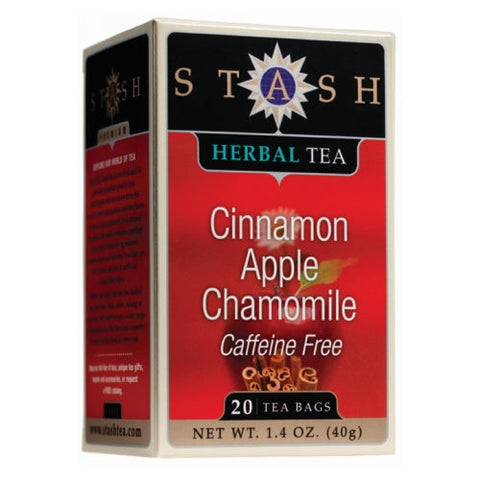 Stash Tea, Cinnamon Apple Chamomile Tea Caffeine Free, 20 Bags Stash Tea