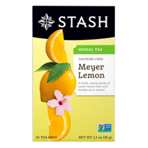 Stash Tea, Meyer Lemon Tea Caffeine Free, 20 Bags Stash Tea