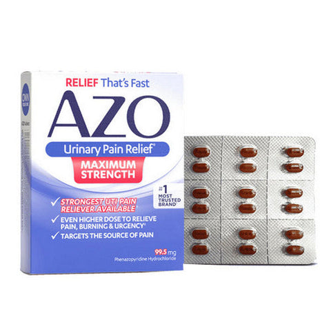 Azo, Urinary Pain Relief Maximum Strength, 99.5 Mg, 24 Tabs Azo
