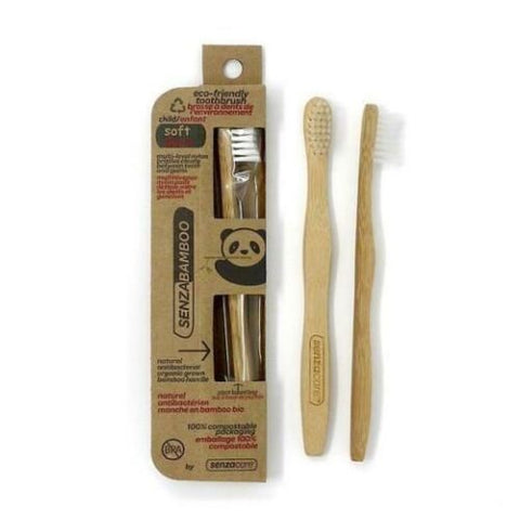 Senzacare, Toothbrush Soft Child's Eco-Friendly SenzaBamboo, 1 Count Senzacare