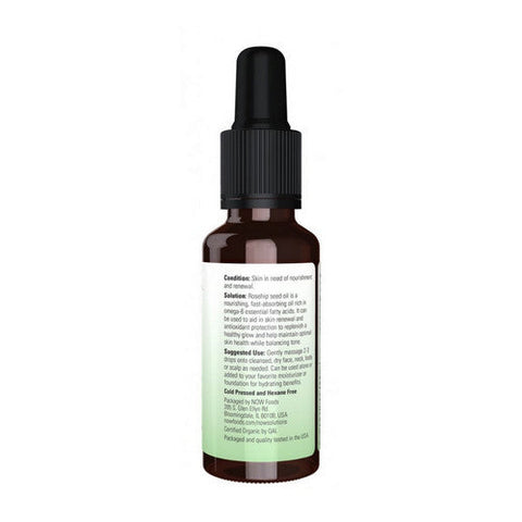 Now Foods, Organic Rose Hip Seed Oil, 1 oz Now Foods