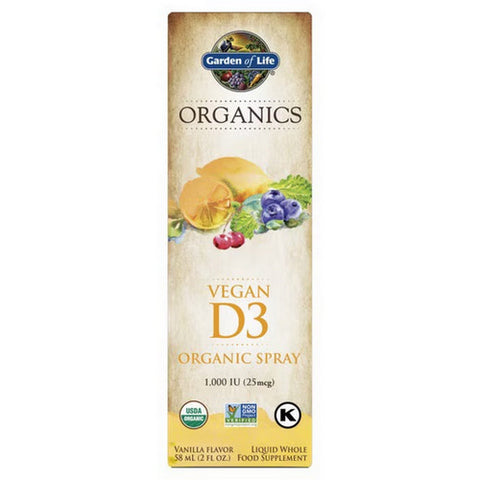 Garden of Life, Organics Vegan D3 Spray, 2 Oz Garden of Life