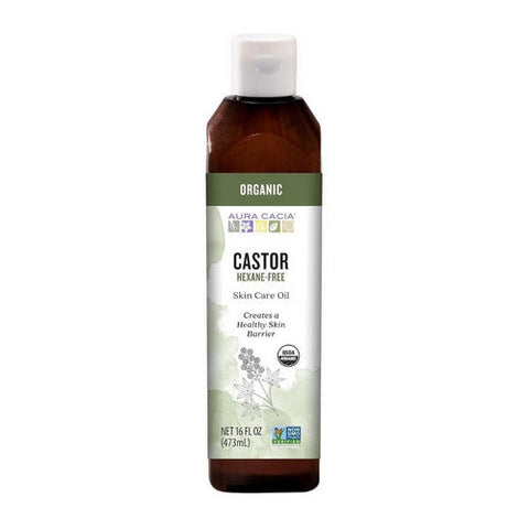 Aura Cacia, Organic Skin Care Castor Oil, 16 Oz Aura Cacia
