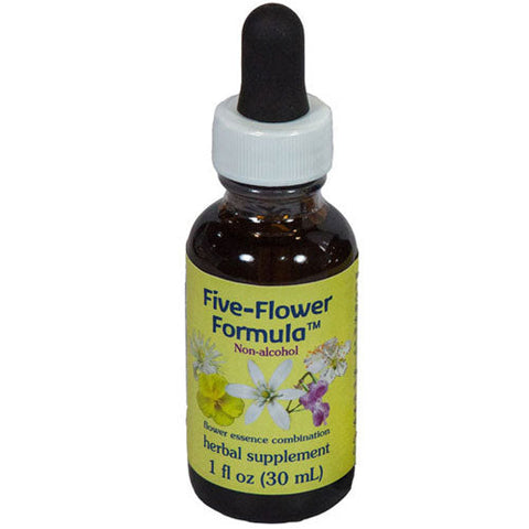 Flower Essence Services, Five Flower Formula In Glycerin, 1 Oz Flower Essence Services